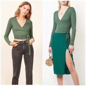 New Reformation Petalo Top Sz Medium